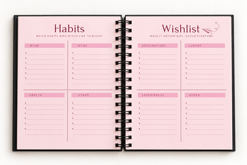 That girl planner ''Black''